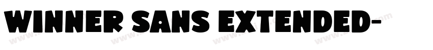 Winner Sans Extended字体转换